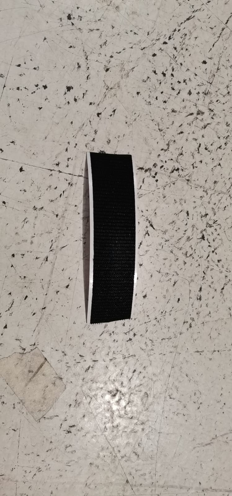 1AC2195L100 - VELCRO MASCHIO ADESIVO NERO MM 25 L=100 MM