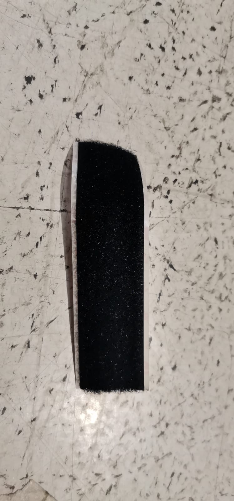 1AC6195L100 - VELCRO FEMMINA ADESIVO NERO MM 25 L=100