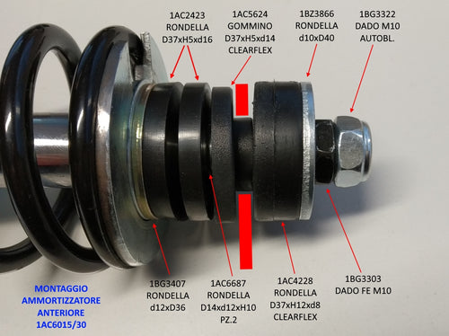 5600728 - KIT FISSAGGIO AMMORTIZZATORE ANT.