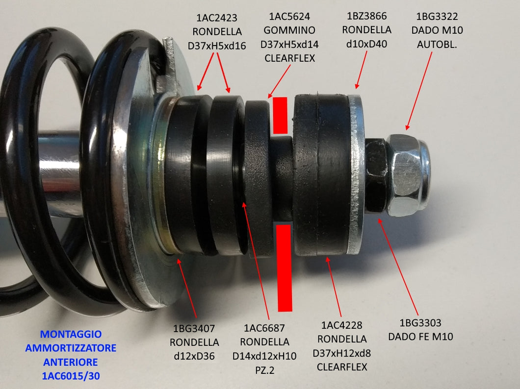 5600728 - KIT FISSAGGIO AMMORTIZZATORE ANT.