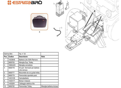5600778 - KIT SUPPORTO BATTERIE REMOVE
